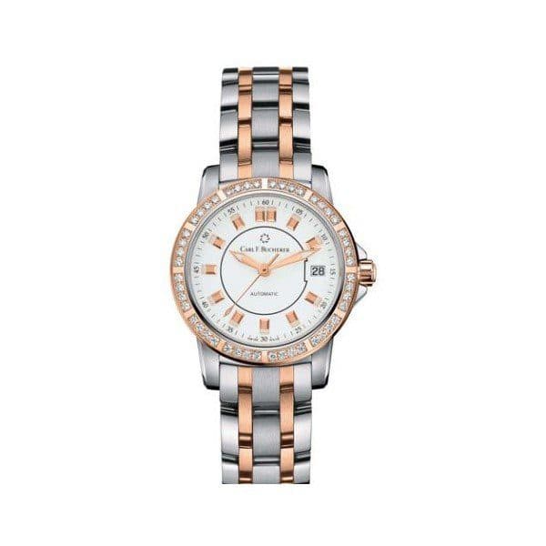 Carl F. Bucherer Patravi Autodate Twotone 27Mm Stainless Steel Ladies Watch