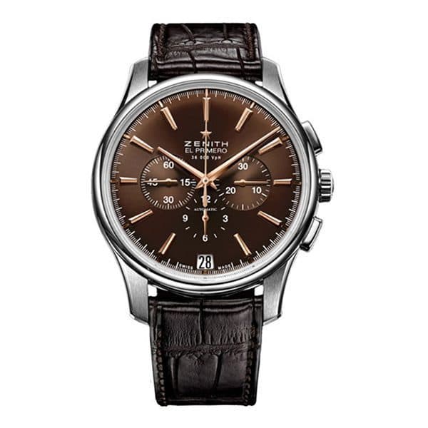 Zenith Captain 03.2110.400-75.C498 Brown Sunray Dial Chronograph 42Mm Stainless Steel Men'S Watch