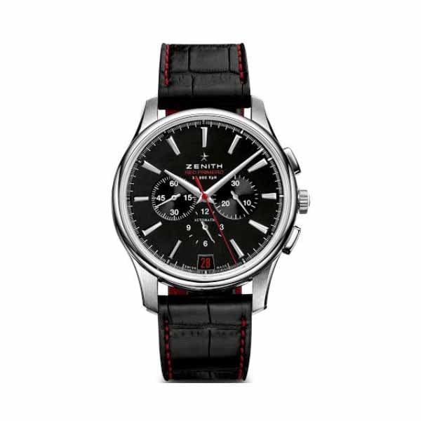 Zenith Captain 03.2115.400/21.C703 Black Dial Chronograph Limited Edition 42Mm Stainless Steel Men'S Watch