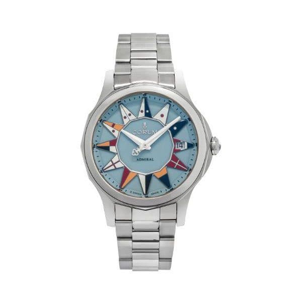 Corum Admiral Legend Blue 38Mm Stainless Steel Ladies Watch