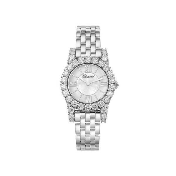 Chopard L'Heure Du Diamant 35.75Mm 18Kt White Gold Ladies Watch