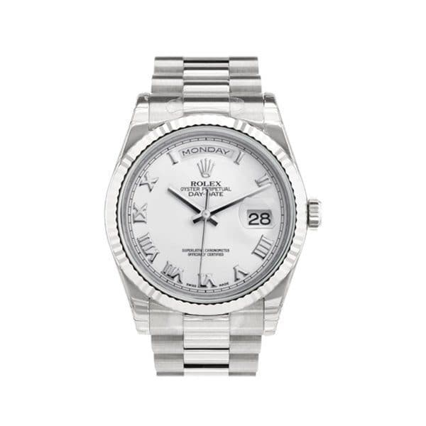 Rolex President Day-Date White Gold Men'S Watch
