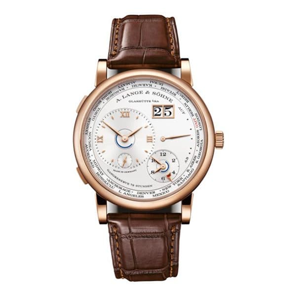 A. Lange & Söhne Lange 1 Time Zone Rose Gold Argenté Dial Men'S Watch