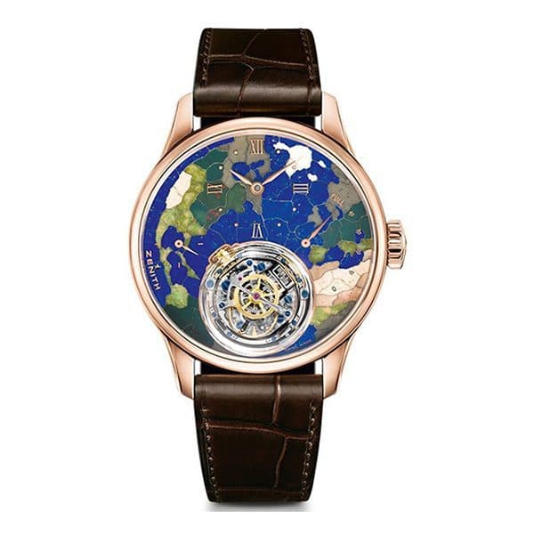 Zenith Academy Christophe Colomb Planete Bleue Tourbillon Limited Edition To 10Pcs 45Mm Men'S Watch