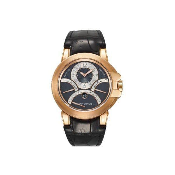 Harry Winston Ocean Triple Retrograde Chronograph 44Mm 18Kt Rose Gold Men'S Watch
