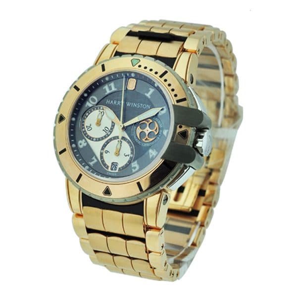 Harry Winston Project Z2 Sport Ocean Diver Rose Gold Men'S Watch Ref. 410/Mca44Rzr.A