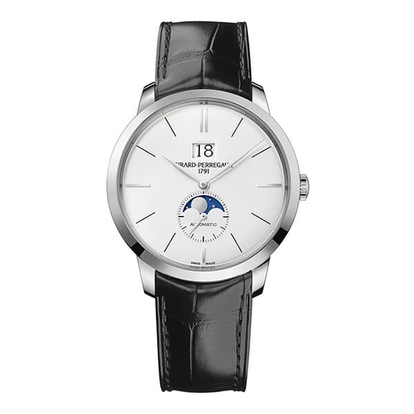 Girard Perregaux 1966 Large Date Moonphase 40Mm 18K White Gold Men'S Watch 49556-53-132-Bb6C