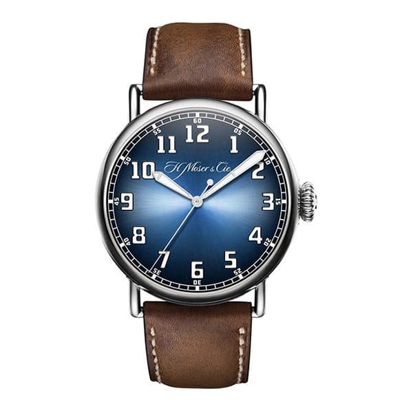 H. Moser & Cie Heritage 8200-1201 Funky Blue Fume Dial Centre Seconds Automatic 42Mm Stainless Steel Men'S Watch