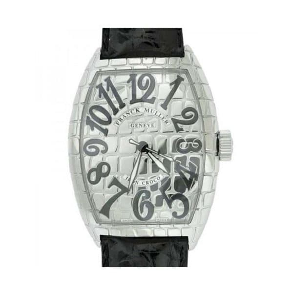 Franck Muller Cintree Curvex Iron Croco Stainless Steel Men'S Watch