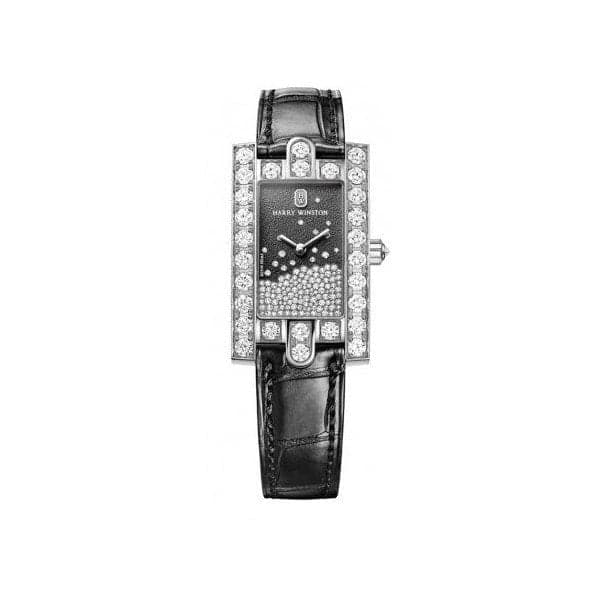 Harry Winston Avenue Classic Diamond Drops 18Kt White Gold Ladies' Watch