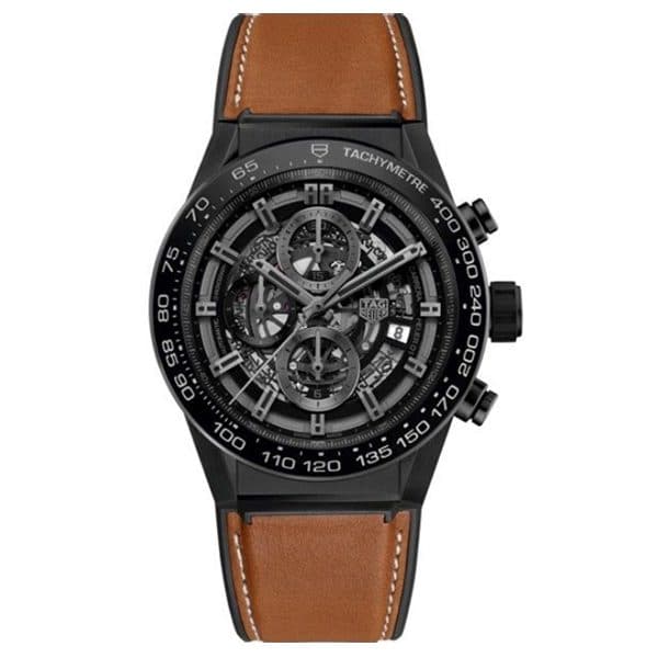 Tag Heuer Carrera Calibre Heuer 01 Black Dial Men'S Watch Ref. Car2A91.Ft6121