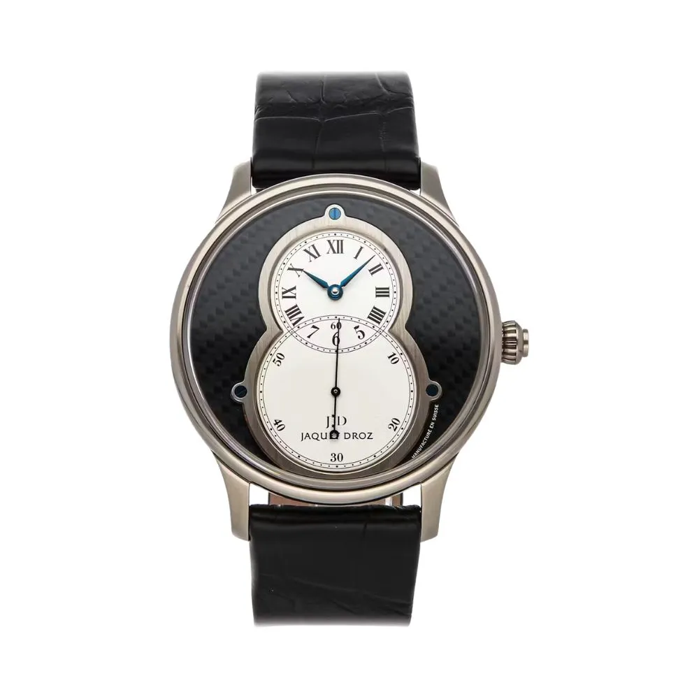 Jacquet Droz Grand Seconde 43Mm 18Kt White Gold Men'S Watch