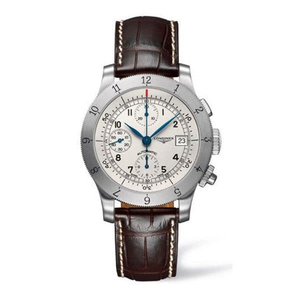 Longines Heritage Automatic Chronograph Calendar Stainless Steel In Strap Men'S Watch