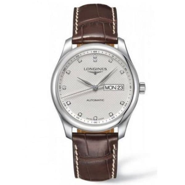 Longines Master Collection Silver Diamond Dial Stainless Steel