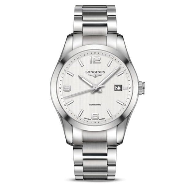 Longines Conquest Classic Silver Dial Stainless Steel 40Mm Men'S Watch