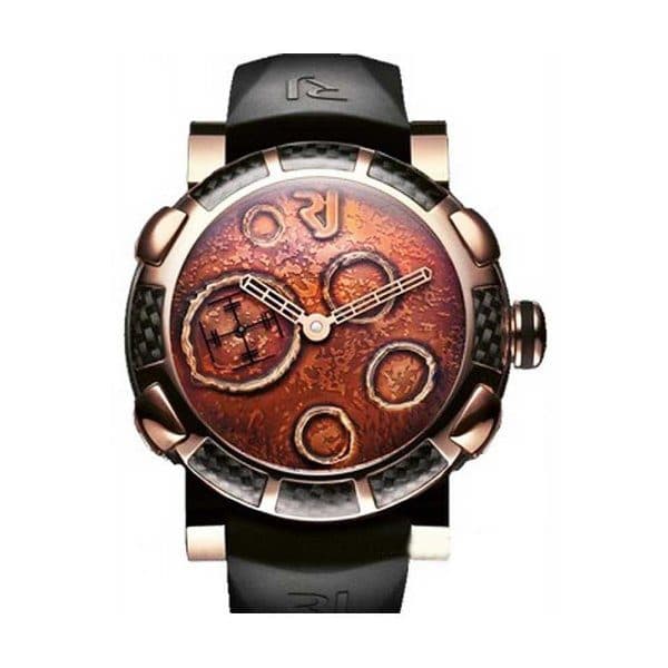 Romain Jerome Moon Dust Dna Gold Mood Ochre In 2-Tone With Peach Dial Men'S Watch