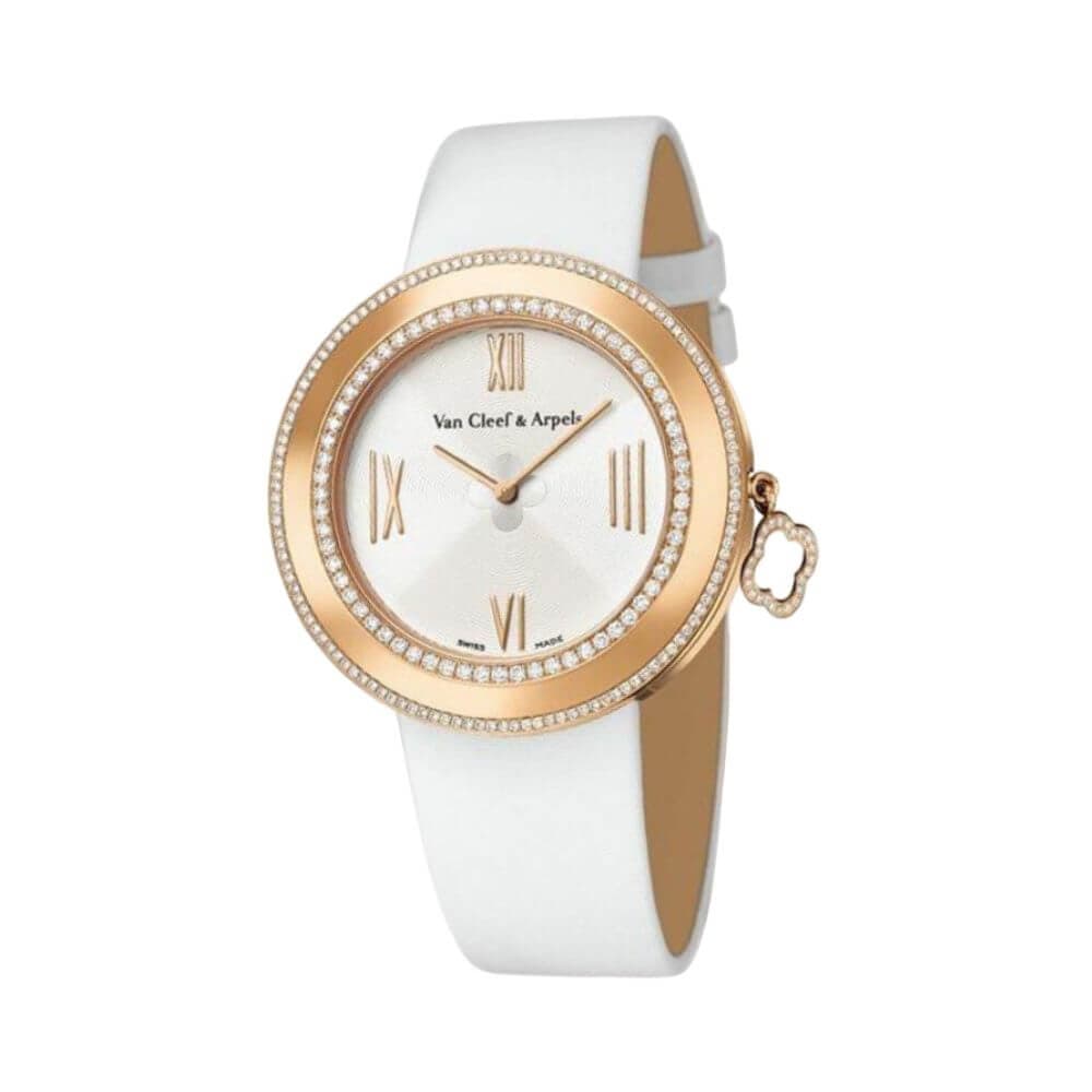 Van Cleef & Arpels Charms Cream Lacquer Dial 38 Mm