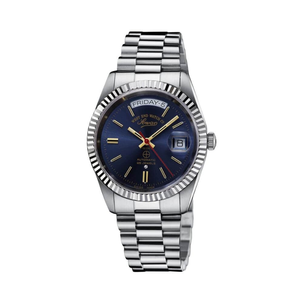West End Watch Co. 6868.10.3226 Classic Sunray Blue Index Dial Jubilee Bracelet Men's Watch