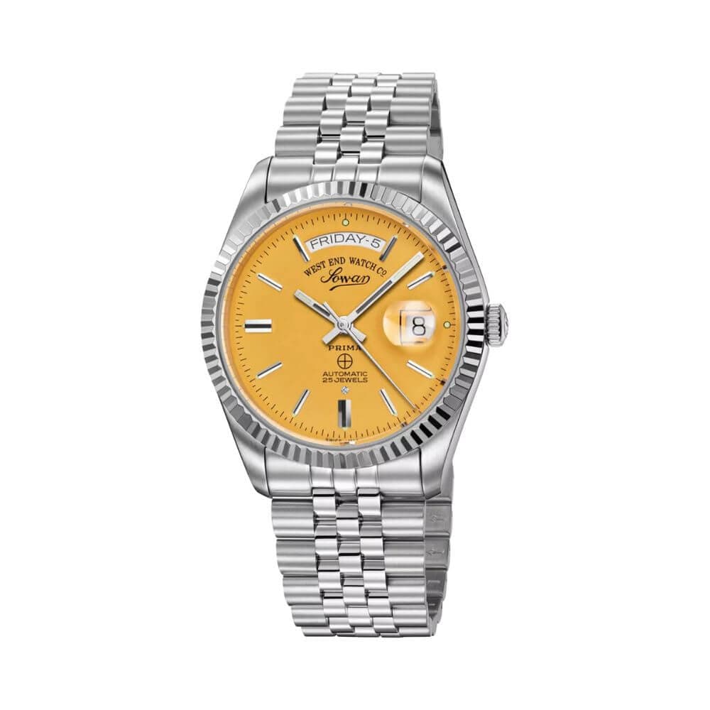 West End Watch Co. 6868.10.3338 Sowar Prima Yellow Index Dial Jubilee Bracelet Men'S Watch