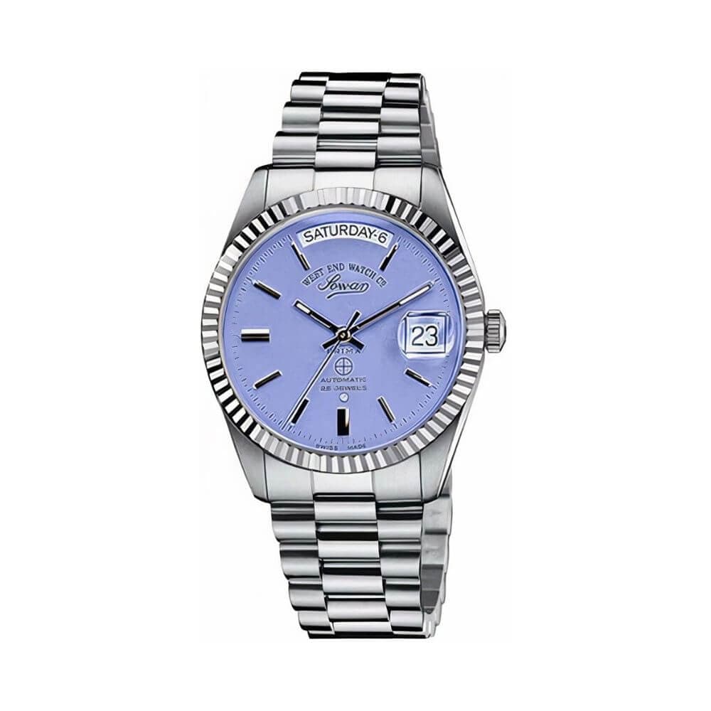 West End Watch Co. 6868.10.3353 Sowar Prima Purple Index Dial Jubilee Bracelet Men's Watch
