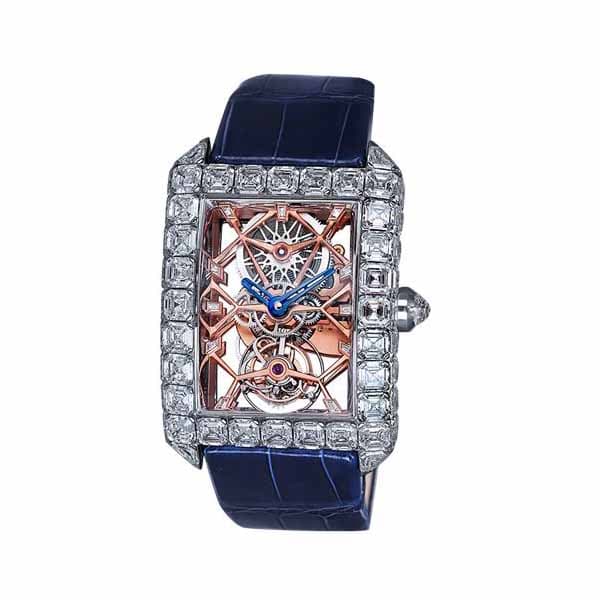 Jacob &Amp; Co 18Kt White Gold Diamond Millionaire Skeleton 46Mm X 35Mm Unisex Watch