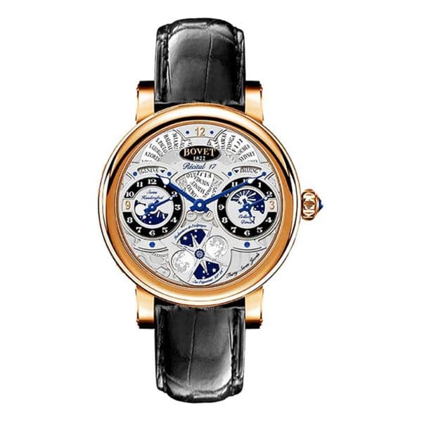 Bovet Dimier Recital 17 Moon Phase Limited Edition 100 Pcs 18Kt Rose Gold 46Mm Men'S Watch