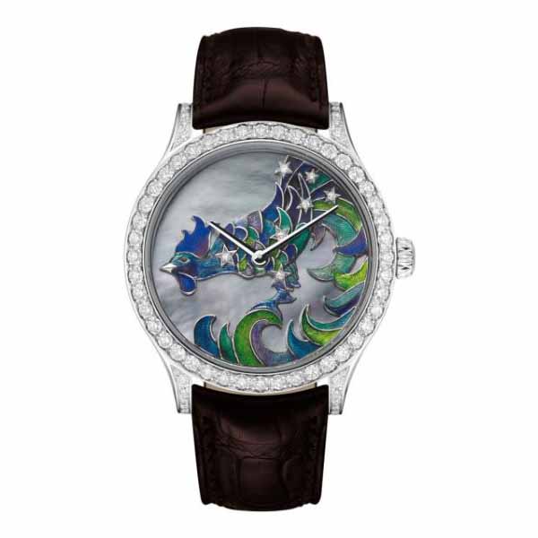 Van Cleef & Arpels Cadran Extraordinaire Midnight Constellation Gallus 42Mm 18Kt White Gold Unisex Watch