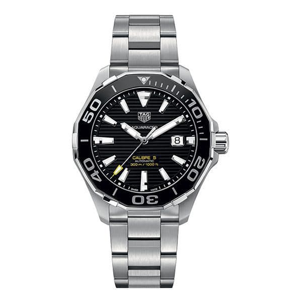 Tag Heuer Aquaracer Way201A.Ba0927 Ceramic Bezel Caliber 5 Automatic Black Dial