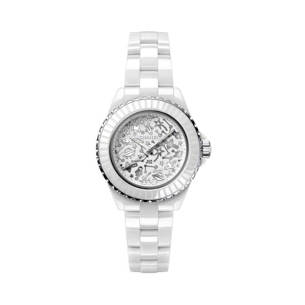 Chanel J12 Cosmic H7990 Quartz White Ceramic Limited Edition 33mm
