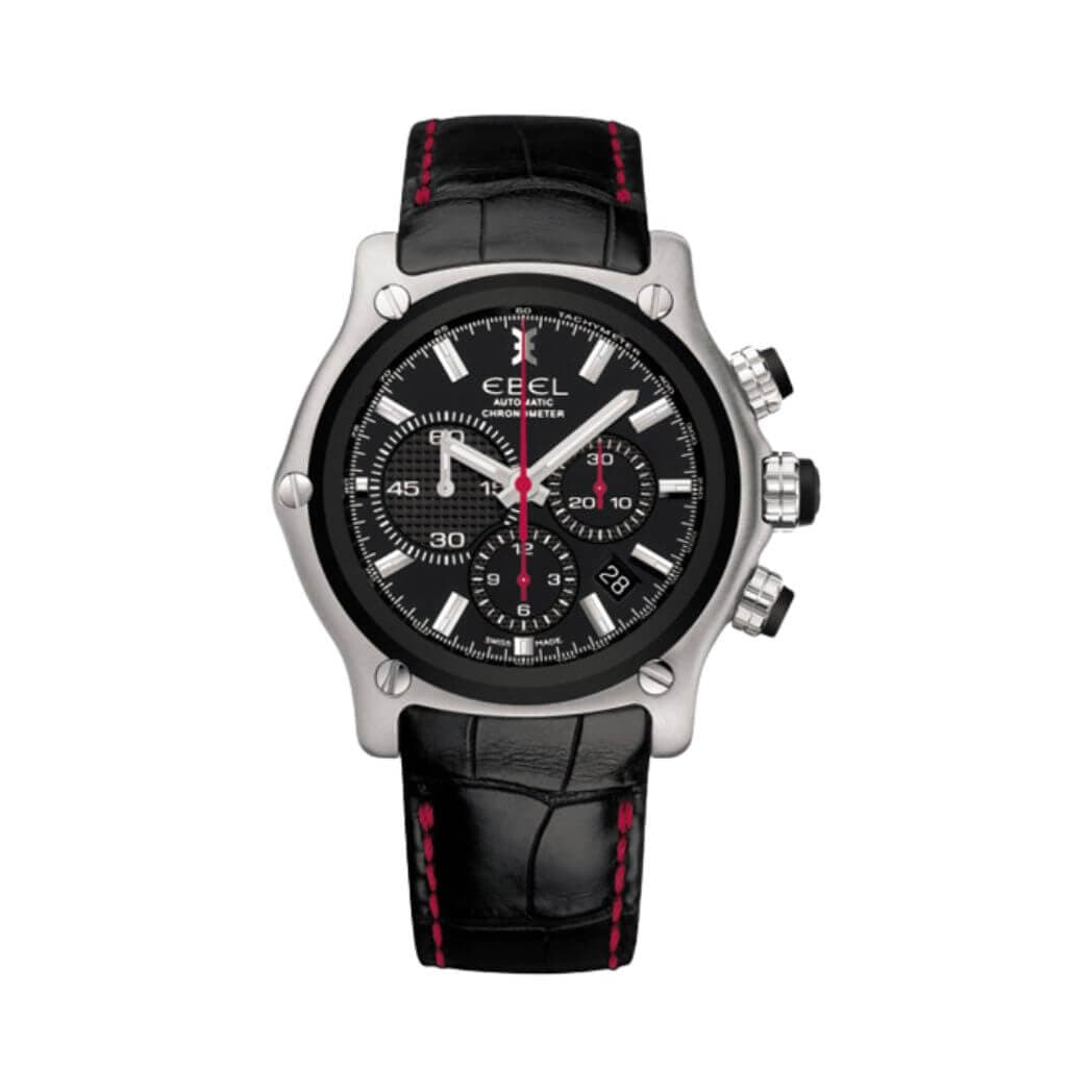 Ebel 191 BTR 1215668 Chronograph Black Dial Mens Watch