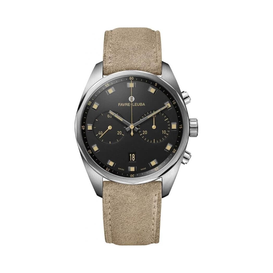 Fave-Leuba Sky Chief 00.10202.08.10.48 Chronograph Automatic Black Dial