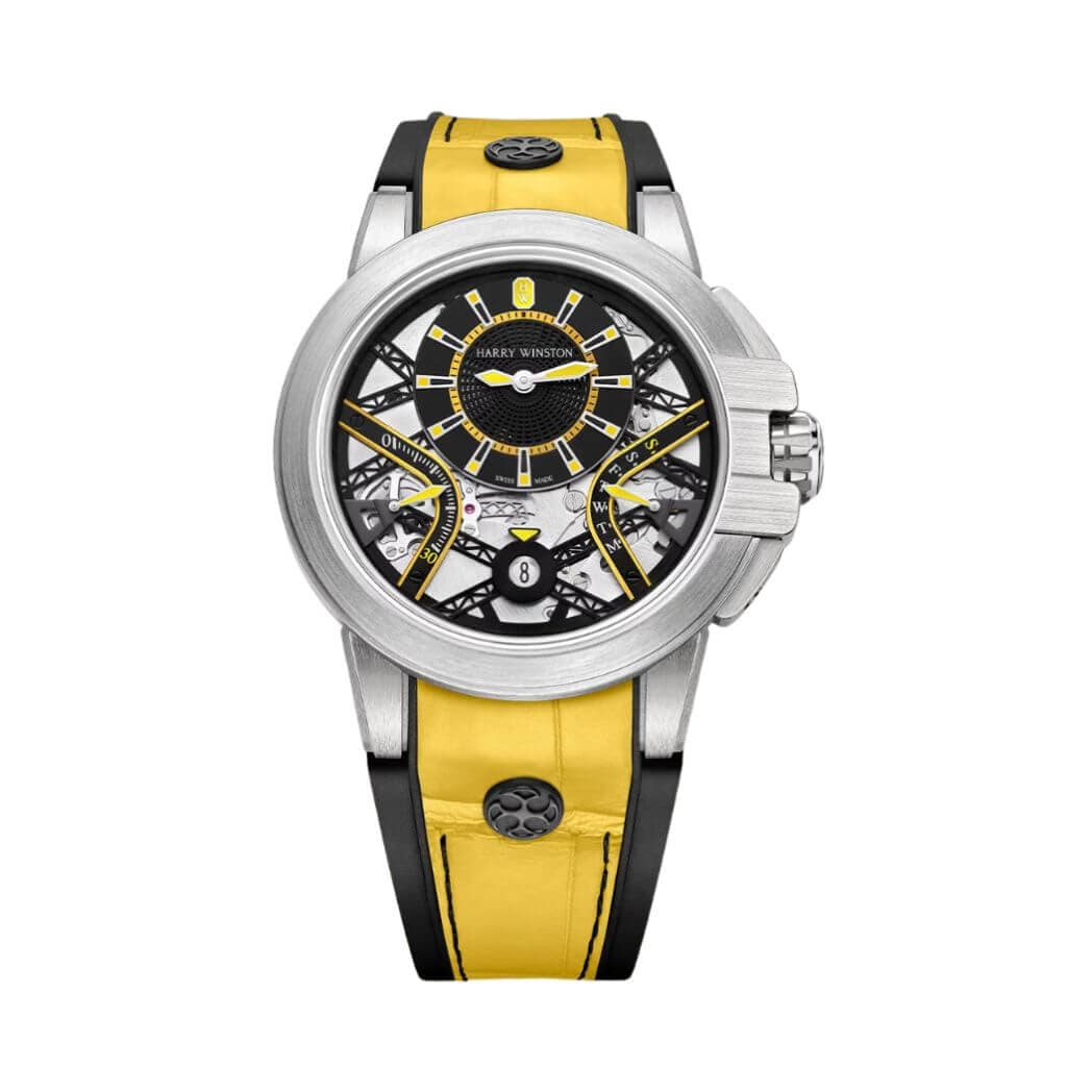 Harry Winston Ocean Collection OCEABI42ZZ002 Zalium Variation Yellow Men'S Watch