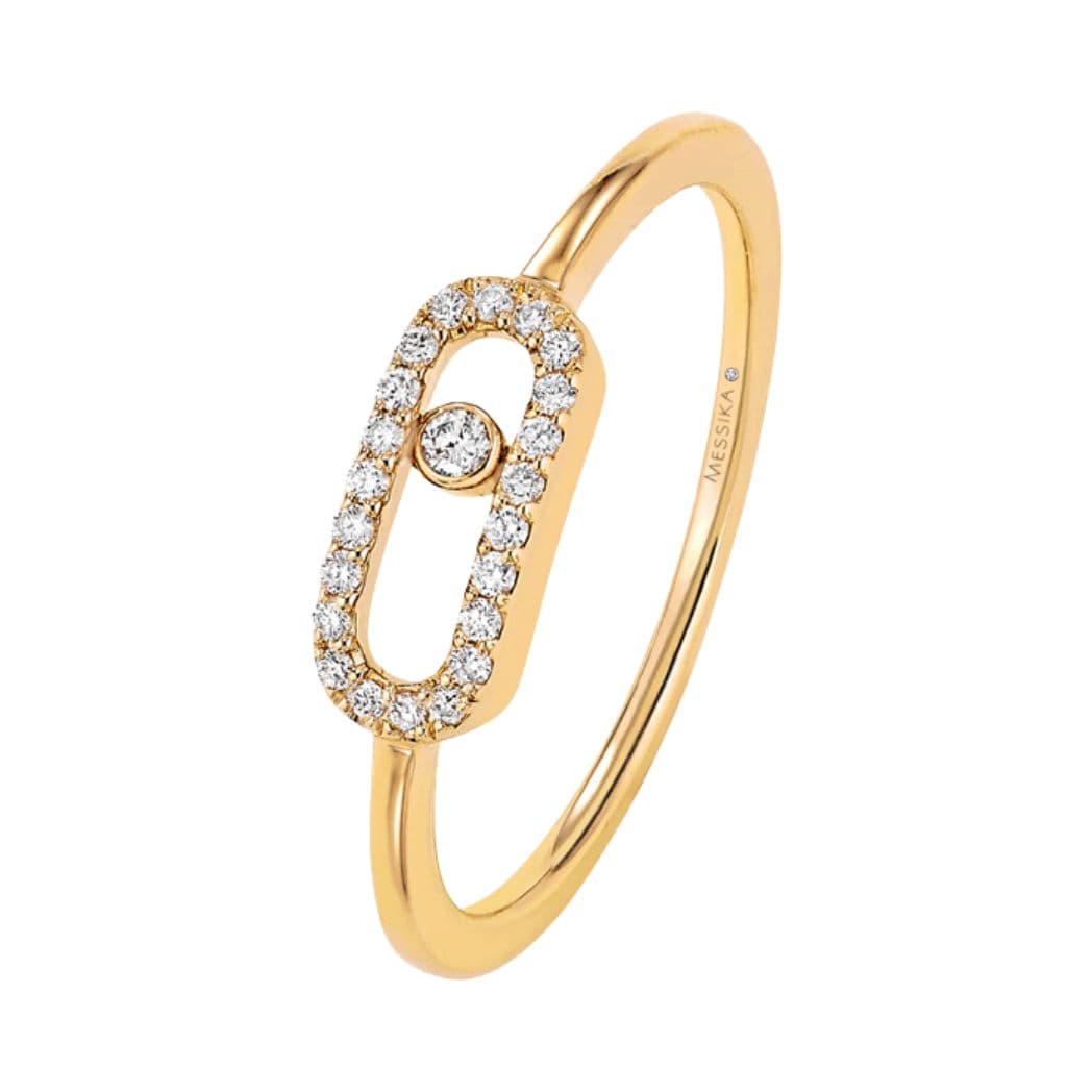 Messika Move Uno 04705-YG Yellow Gold Diamond Ring