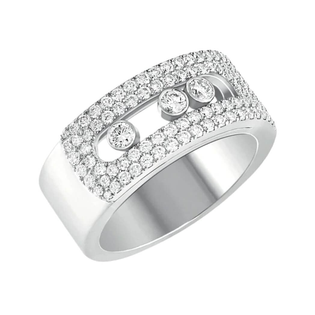 Messika Paris Move Noa Pave 10102-WG-53 18Ct White Gold Diamond Ring