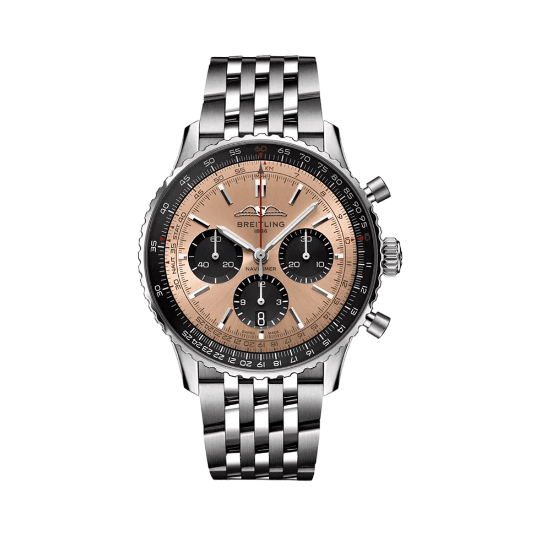 Breitling Navitimer AB0138241K1A1 Chronograph Stainless Steel Brown Dial